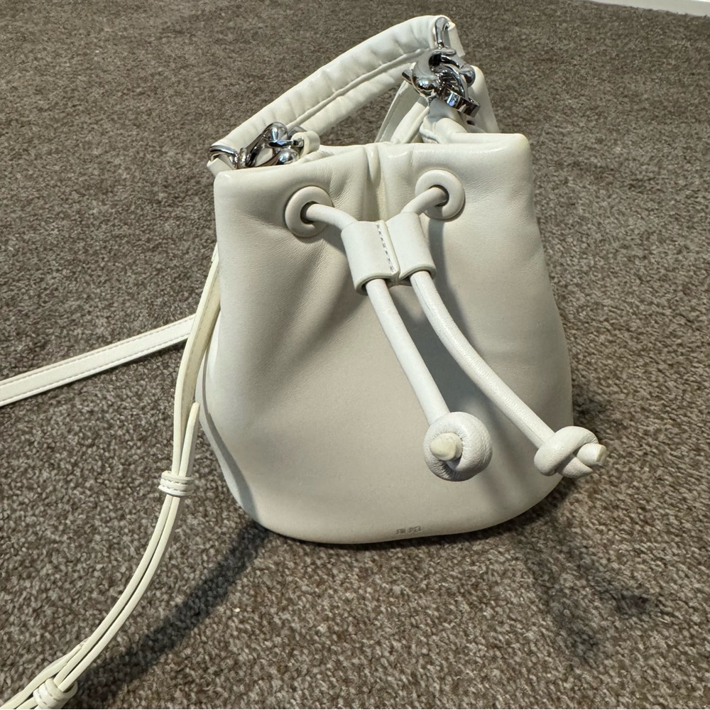 JW PEI White Bucket Purse